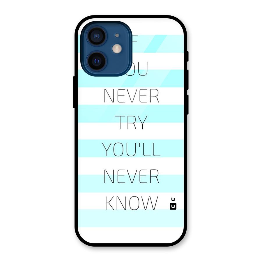 Try Know Glass Back Case for iPhone 12 Mini