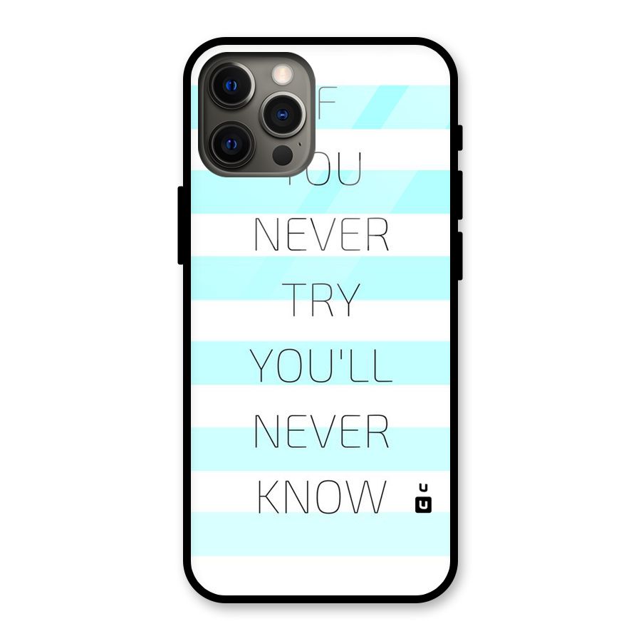 Try Know Glass Back Case for iPhone 12 Pro Max