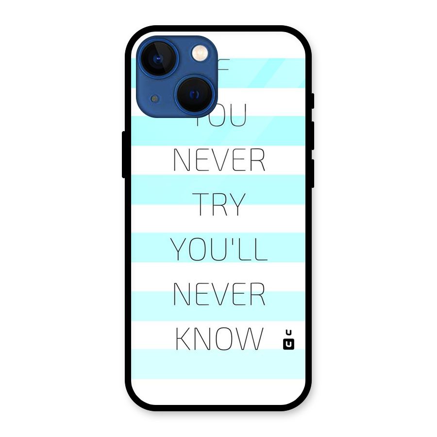 Try Know Glass Back Case for iPhone 13 Mini