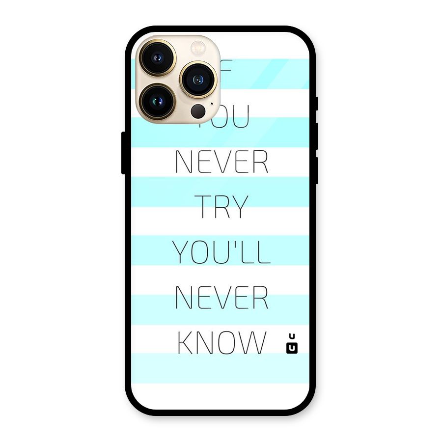 Try Know Glass Back Case for iPhone 13 Pro Max