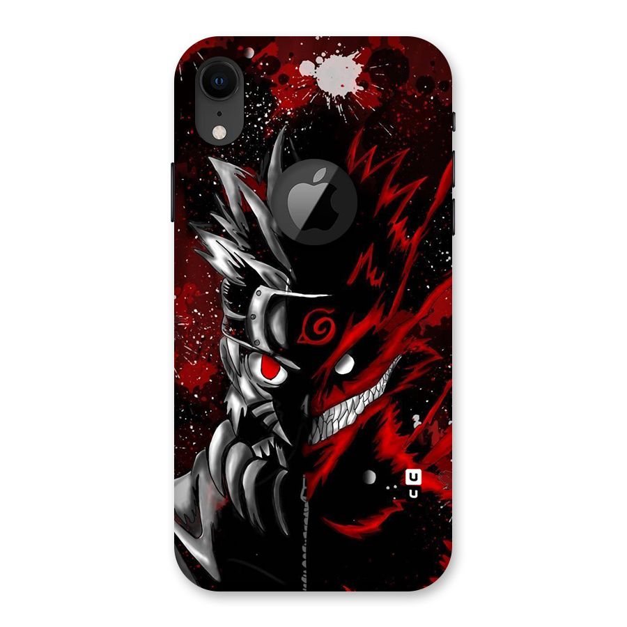 Two Face Naruto Back Case for iPhone XR Logo Cut