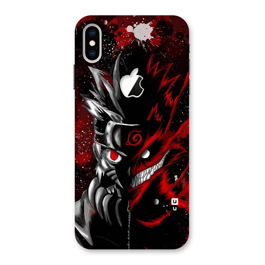 Two Face Naruto Back Case for iPhone XS Max Apple Cut