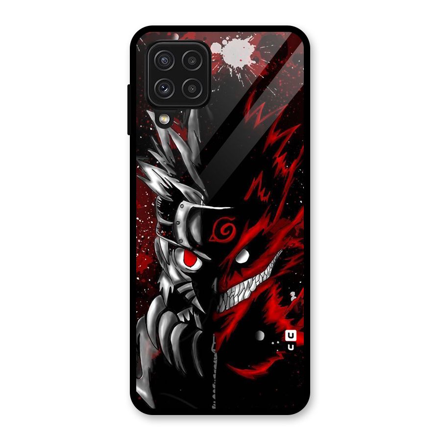 Two Face Naruto Glass Back Case for Galaxy A22 4G