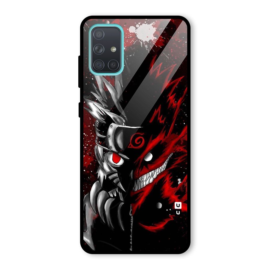 Two Face Naruto Glass Back Case for Galaxy A71