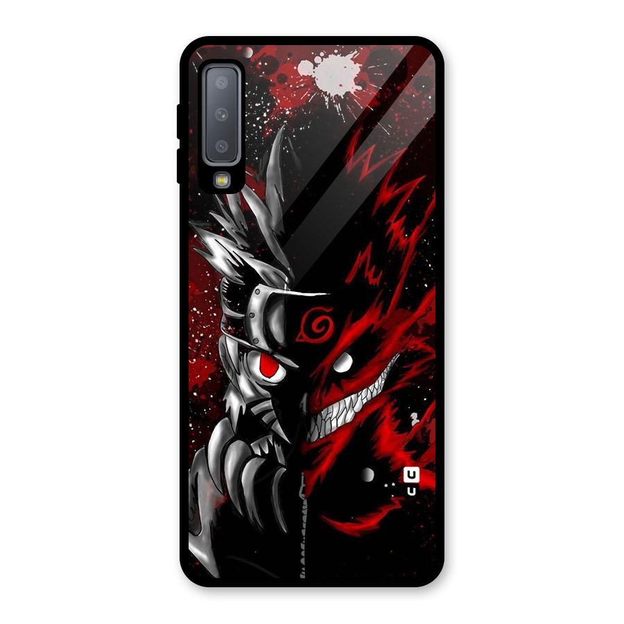 Two Face Naruto Glass Back Case for Galaxy A7 (2018)