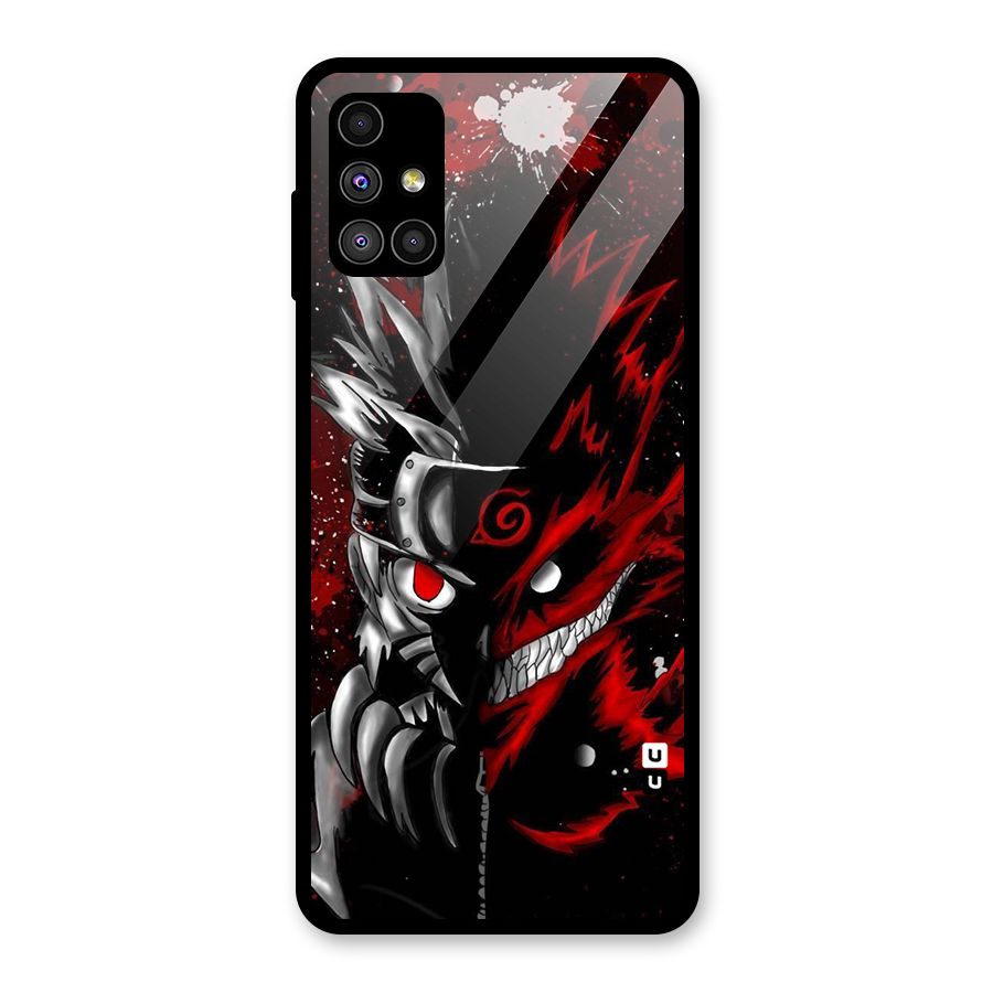 Two Face Naruto Glass Back Case for Galaxy M51