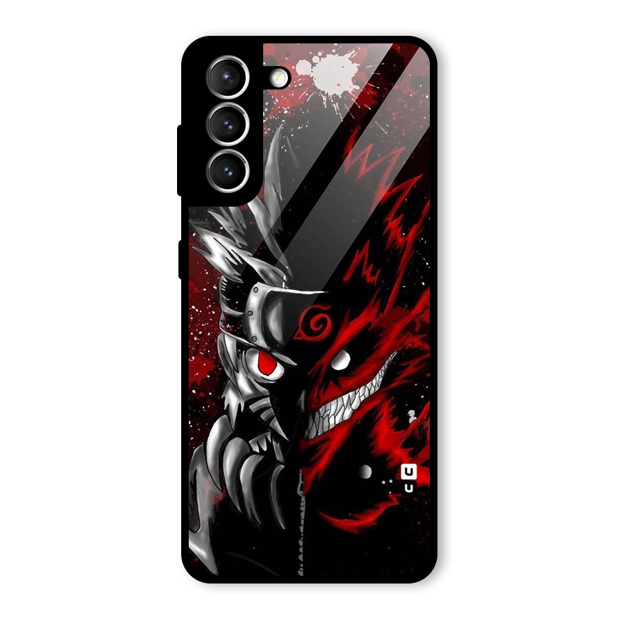 Two Face Naruto Glass Back Case for Galaxy S21 5G