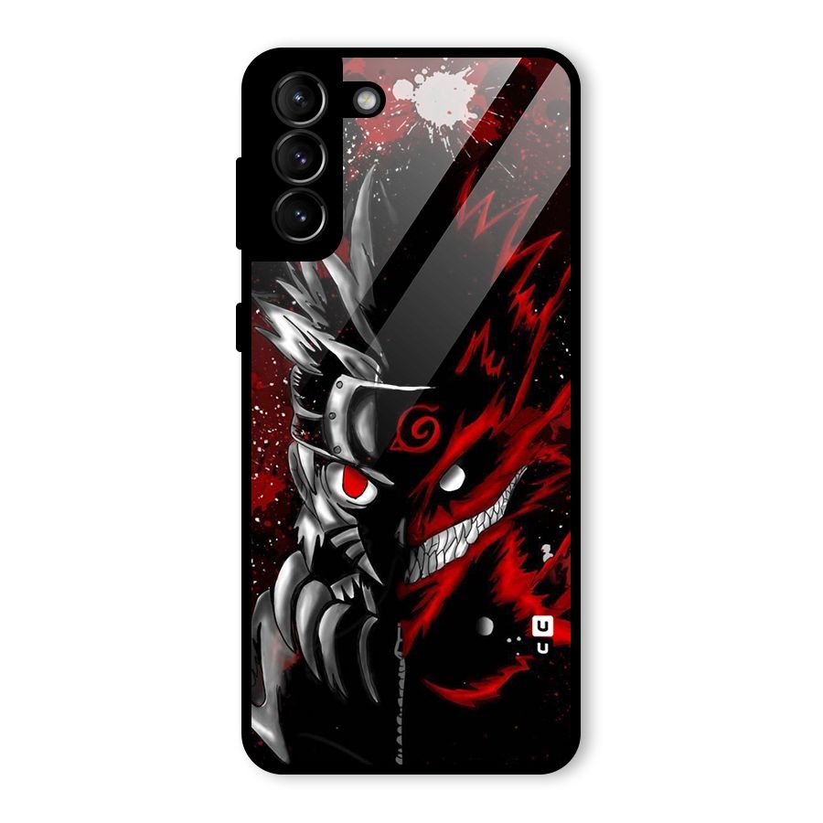 Two Face Naruto Glass Back Case for Galaxy S21 Plus