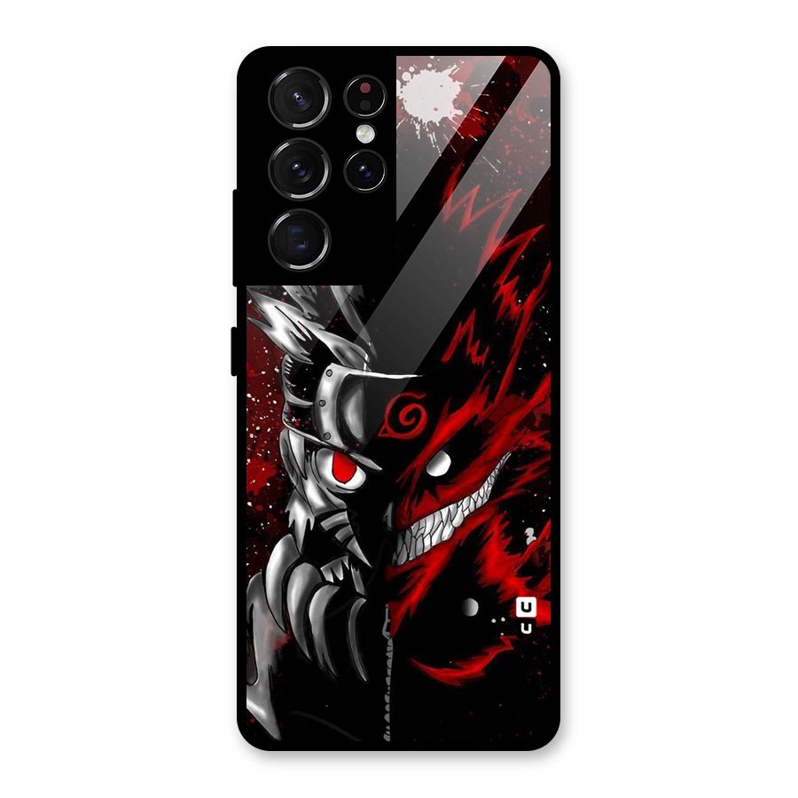 Two Face Naruto Glass Back Case for Galaxy S21 Ultra 5G