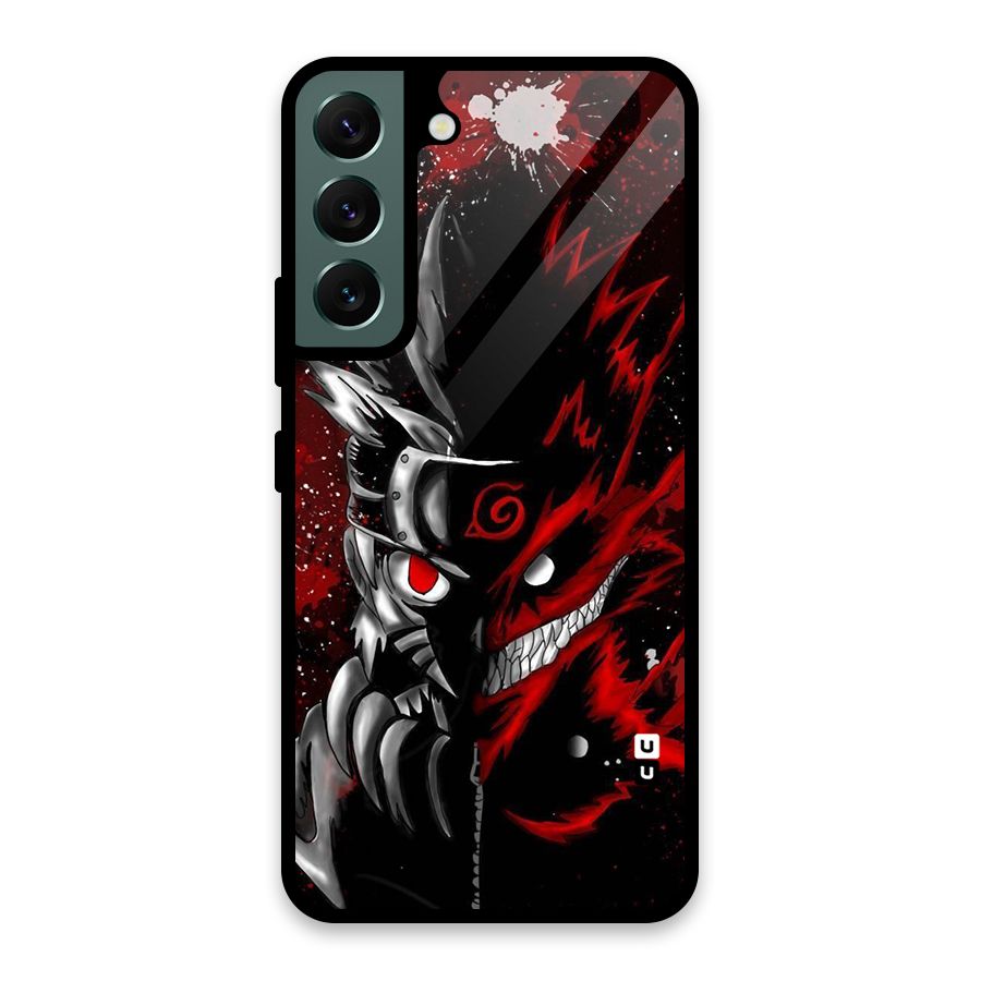 Two Face Naruto Glass Back Case for Galaxy S22 5G