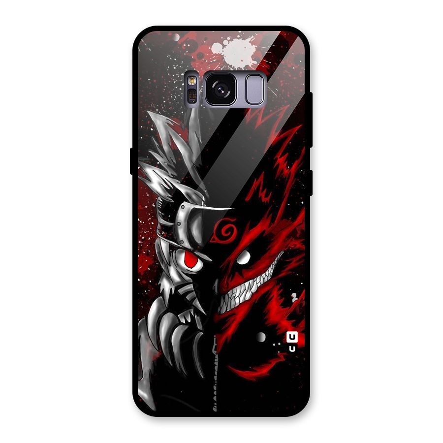 Two Face Naruto Glass Back Case for Galaxy S8