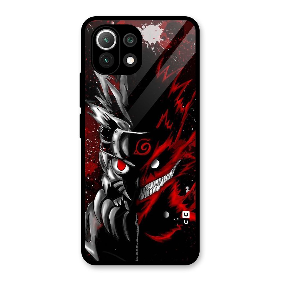 Two Face Naruto Glass Back Case for Mi 11 Lite