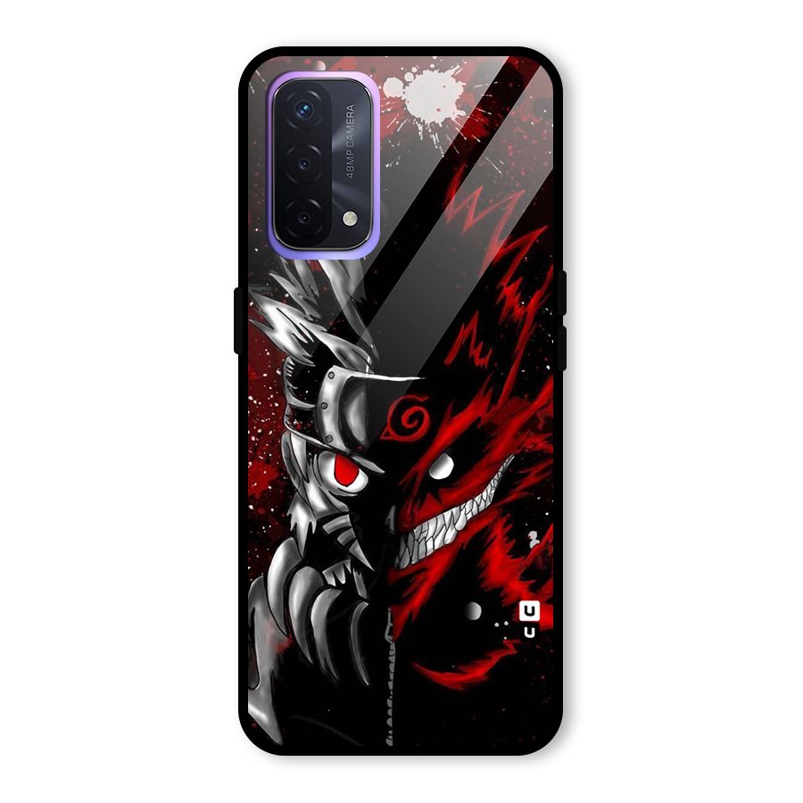 Two Face Naruto Glass Back Case for Oppo A74 5G