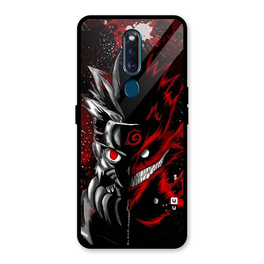 Two Face Naruto Glass Back Case for Oppo F11 Pro
