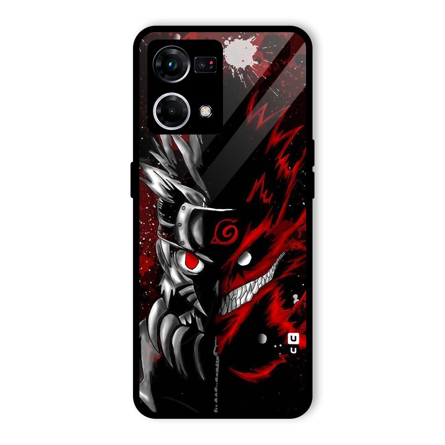 Two Face Naruto Glass Back Case for Oppo F21s Pro 4G