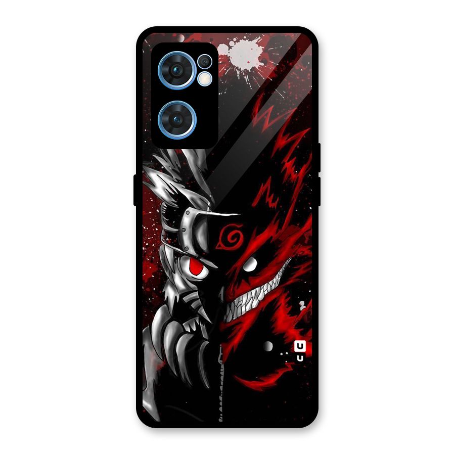 Two Face Naruto Glass Back Case for Oppo Reno7 5G