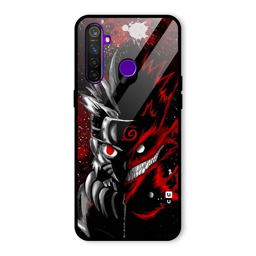 Two Face Naruto Glass Back Case for Realme 5 Pro