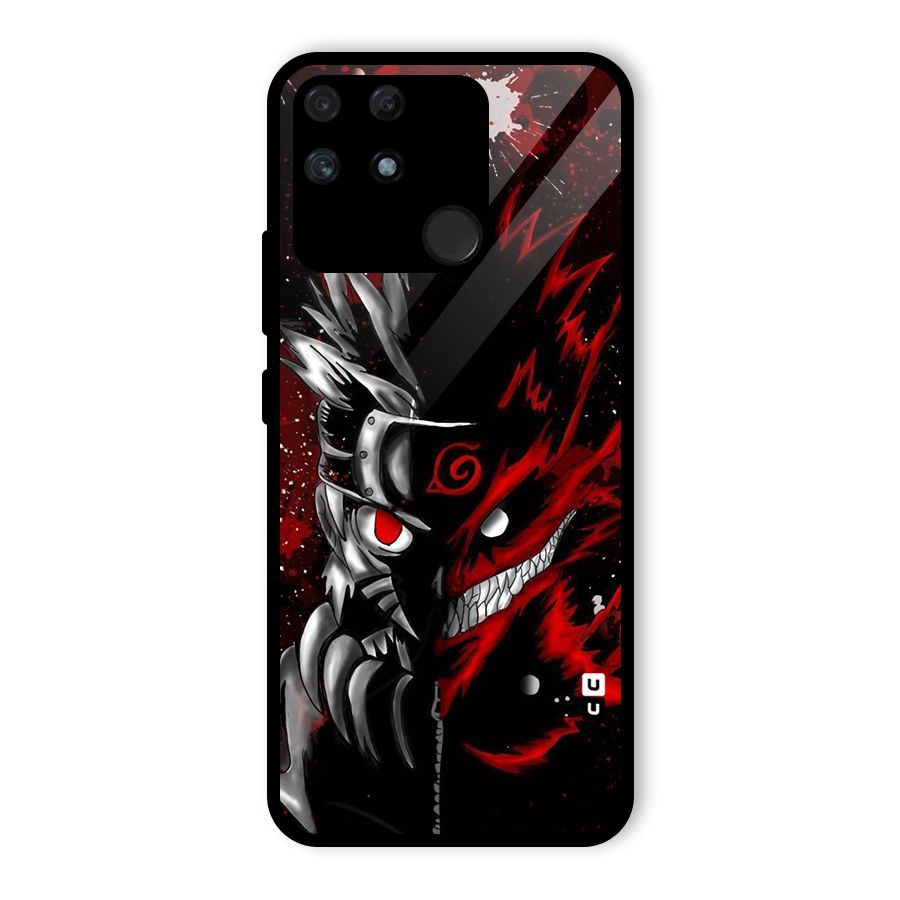 Two Face Naruto Glass Back Case for Realme Narzo 50A