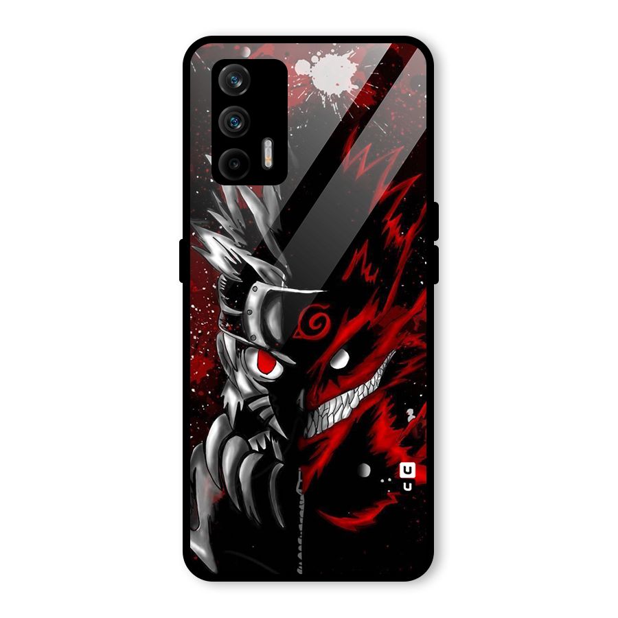 Two Face Naruto Glass Back Case for Realme X7 Max