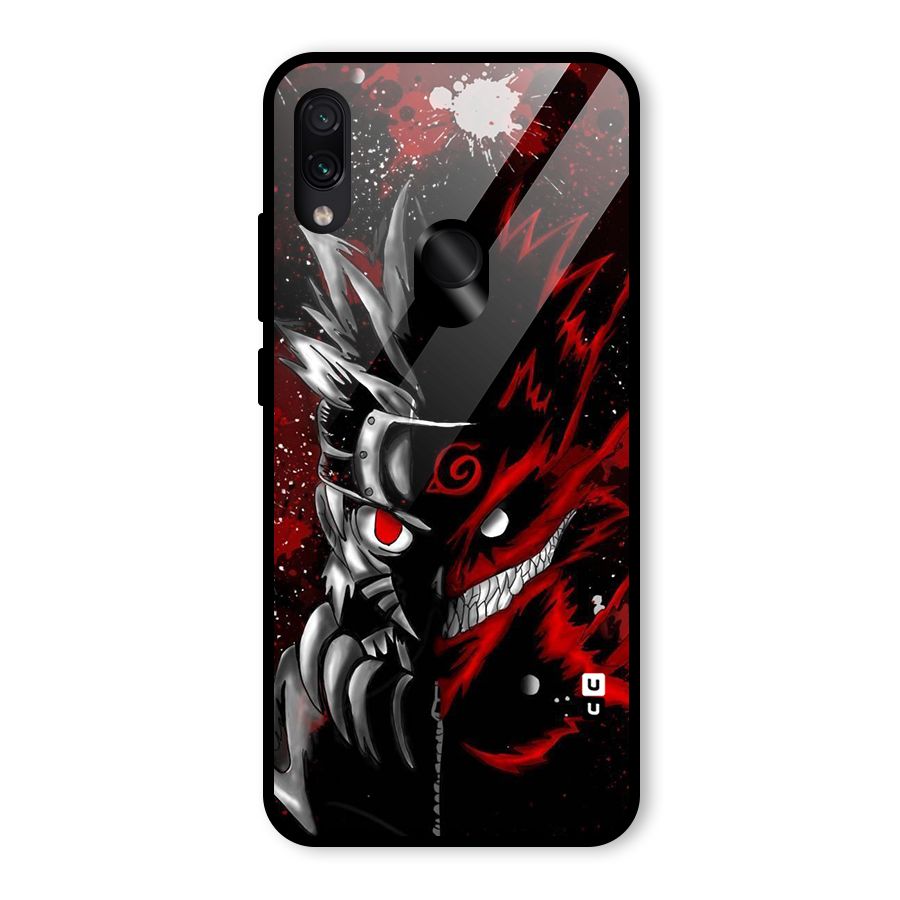 Two Face Naruto Glass Back Case for Redmi Note 7