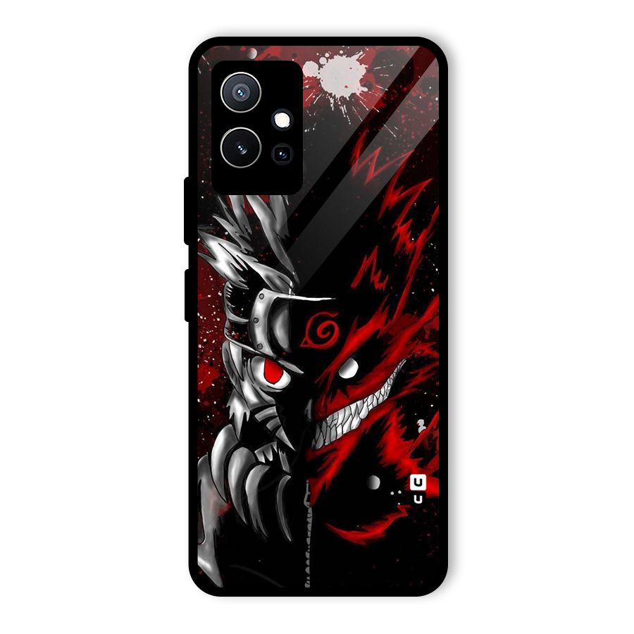 Two Face Naruto Glass Back Case for Vivo T1 5G