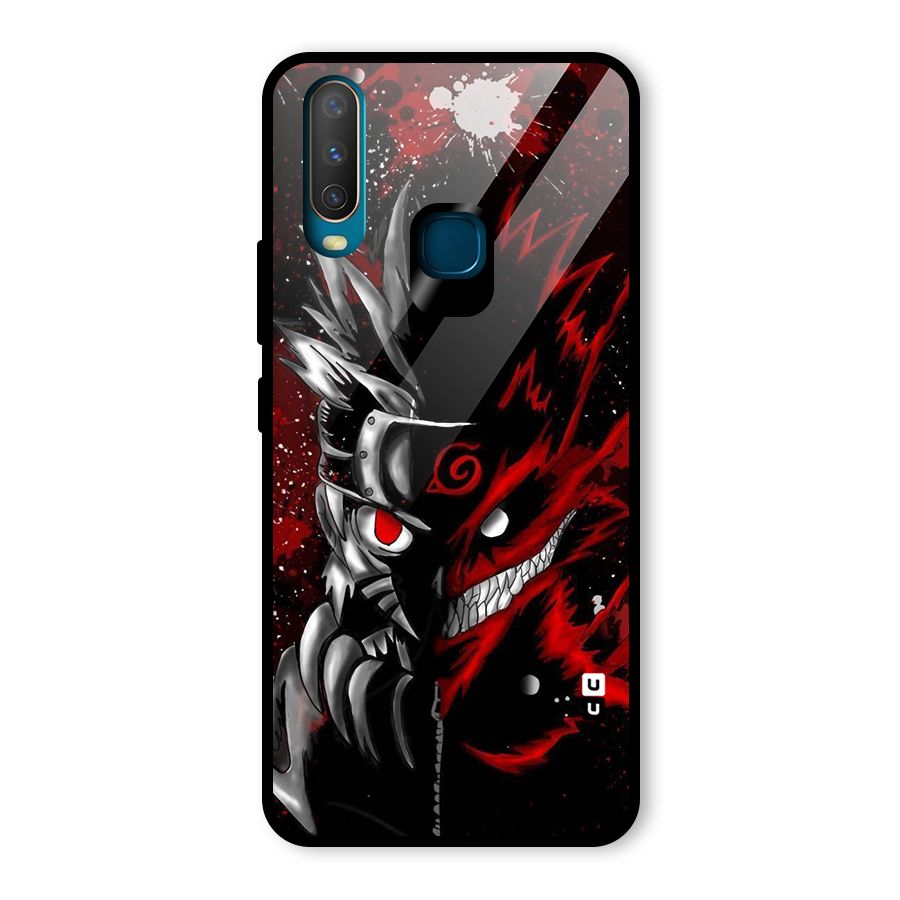 Two Face Naruto Glass Back Case for Vivo U10