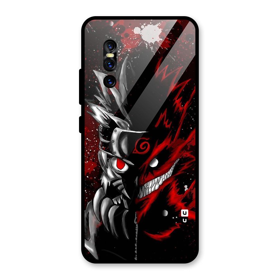 Two Face Naruto Glass Back Case for Vivo V15 Pro