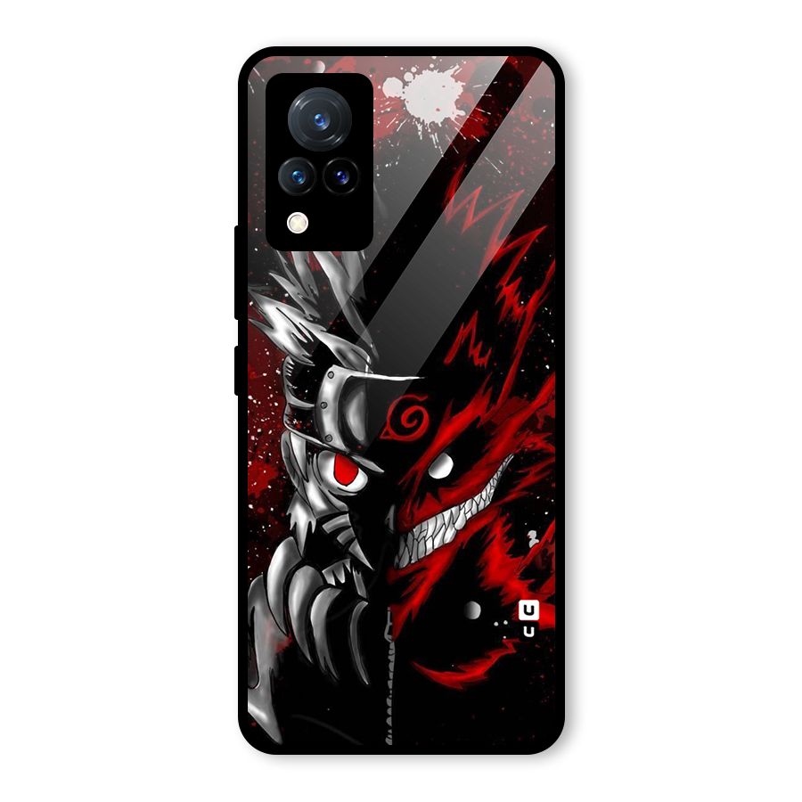 Two Face Naruto Glass Back Case for Vivo V21 5G