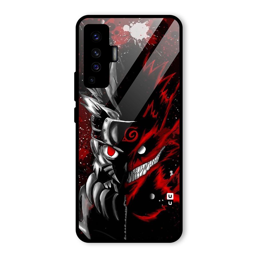 Two Face Naruto Glass Back Case for Vivo X50