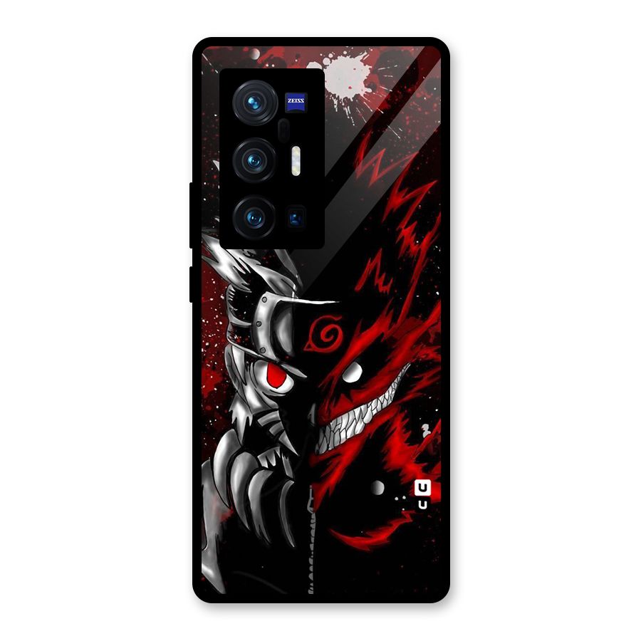 Two Face Naruto Glass Back Case for Vivo X70 Pro Plus