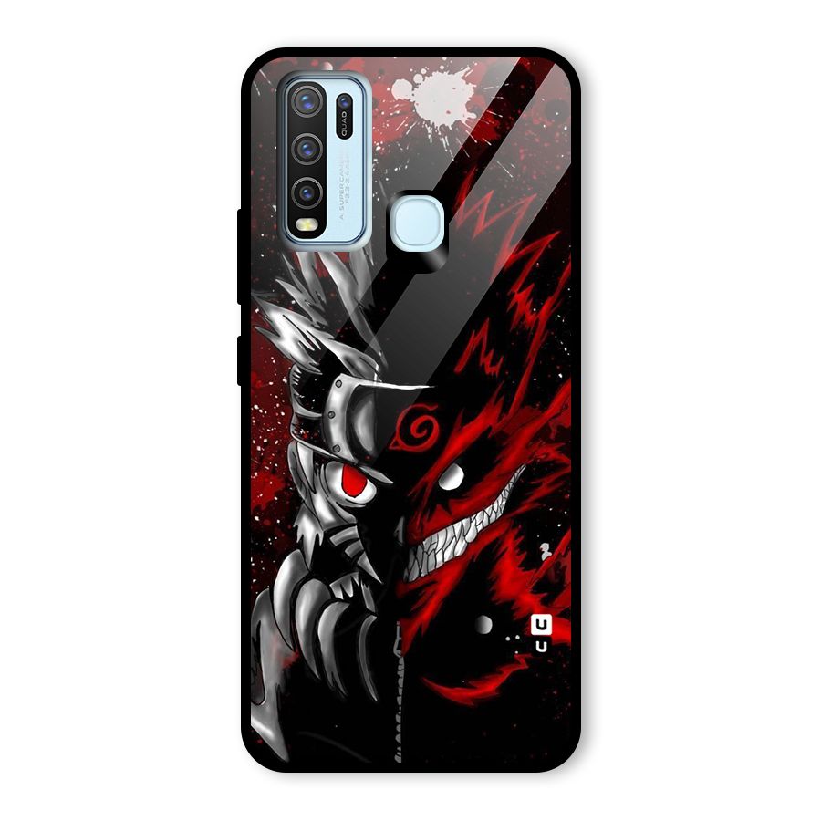 Two Face Naruto Glass Back Case for Vivo Y30