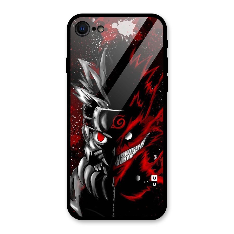 Two Face Naruto Glass Back Case for iPhone SE 2022