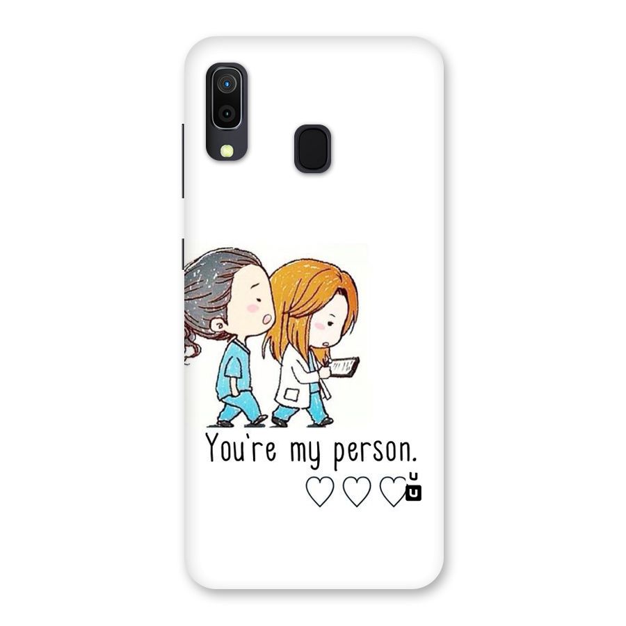 Two Friends In Coat Back Case for Galaxy A30