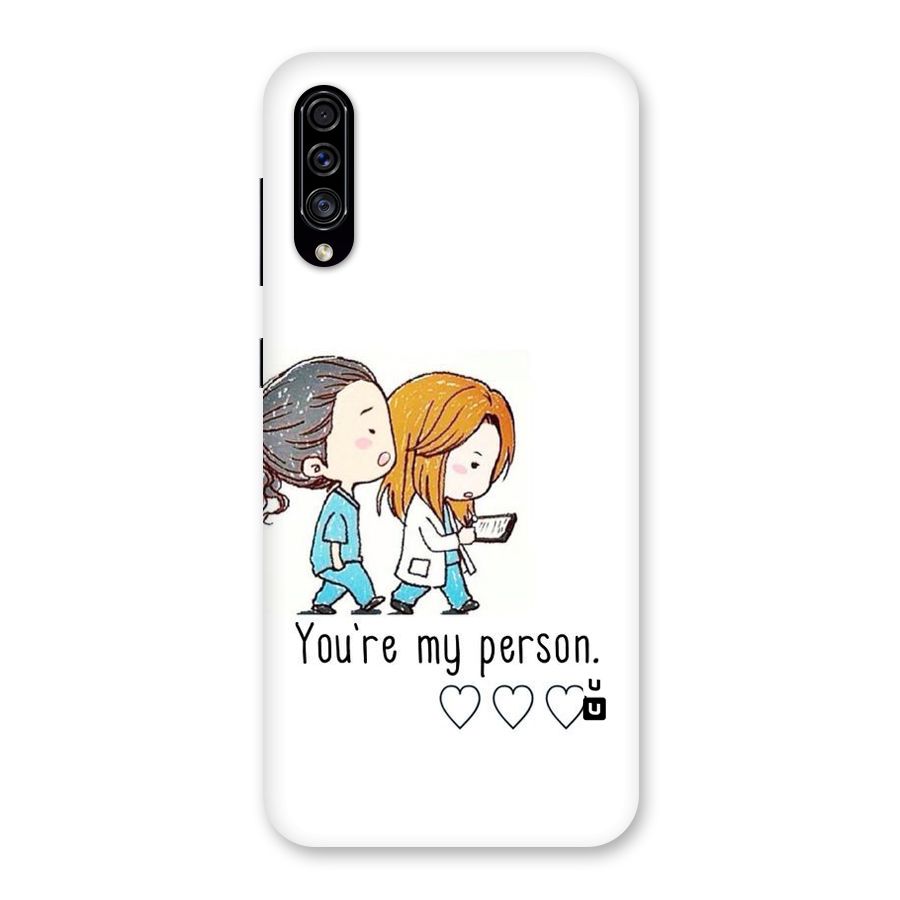 Two Friends In Coat Back Case for Galaxy A30s