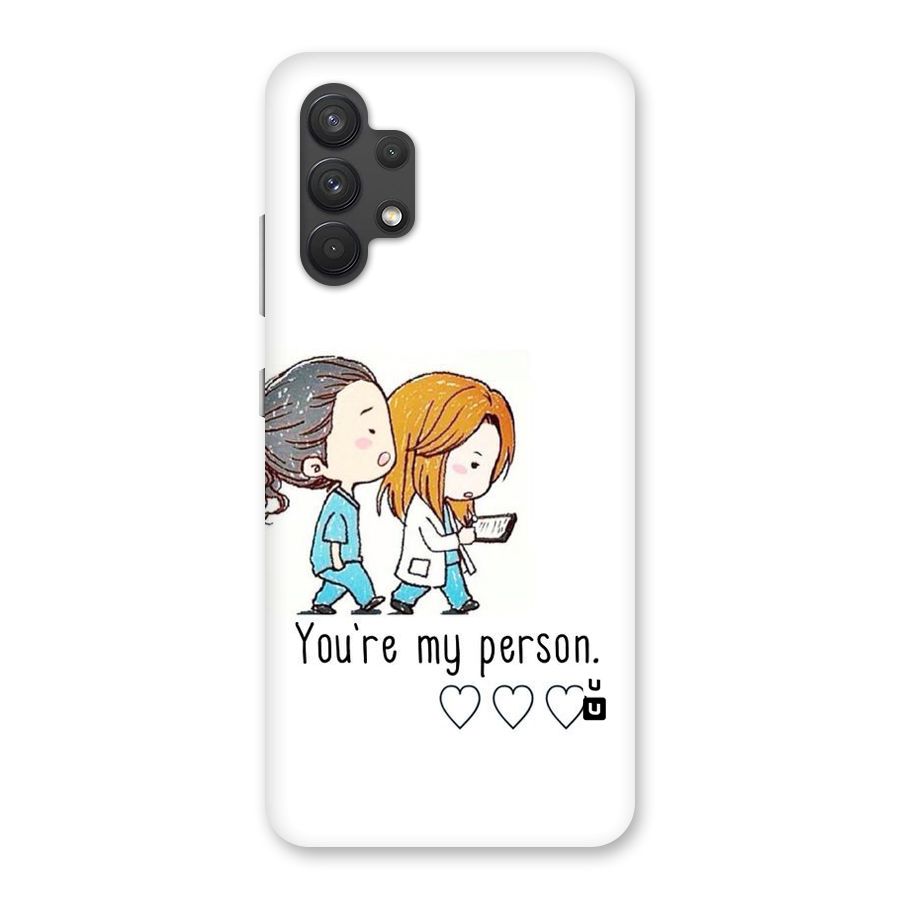 Two Friends In Coat Back Case for Galaxy A32