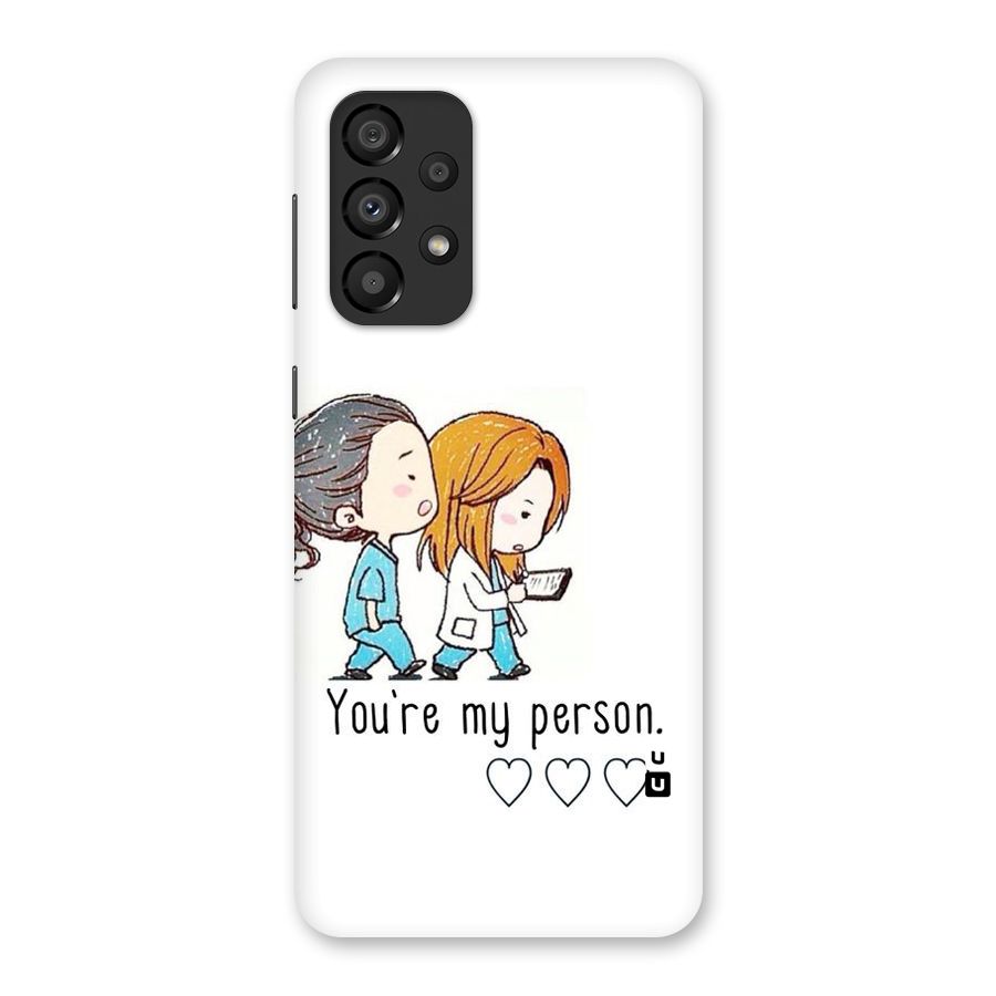 Two Friends In Coat Back Case for Galaxy A33 5G