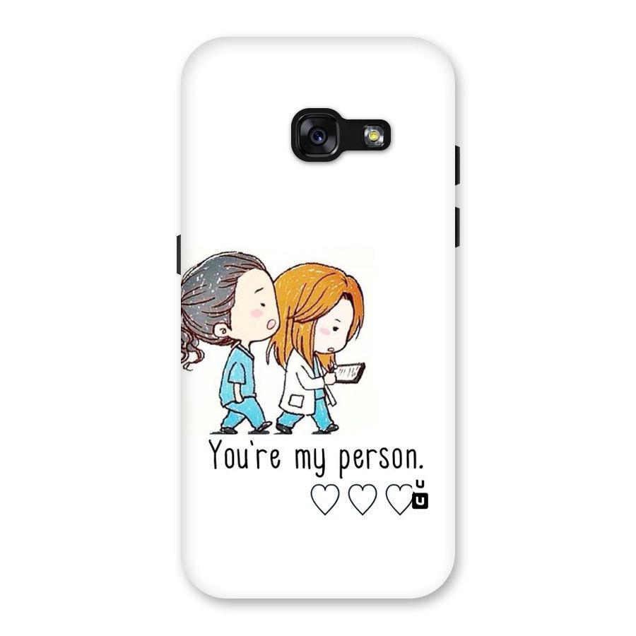 Two Friends In Coat Back Case for Galaxy A3 (2017)