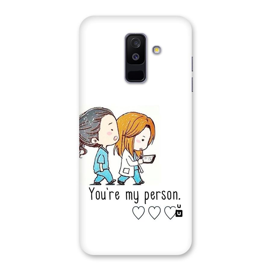 Two Friends In Coat Back Case for Galaxy A6 Plus