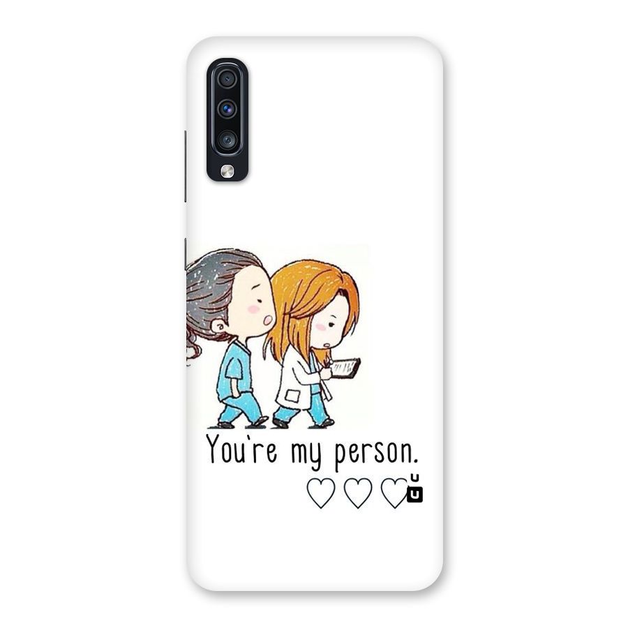 Two Friends In Coat Back Case for Galaxy A70