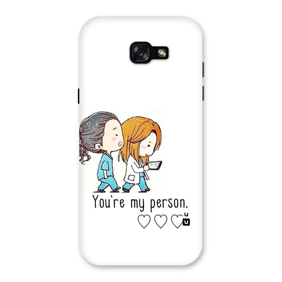 Two Friends In Coat Back Case for Galaxy A7 (2017)