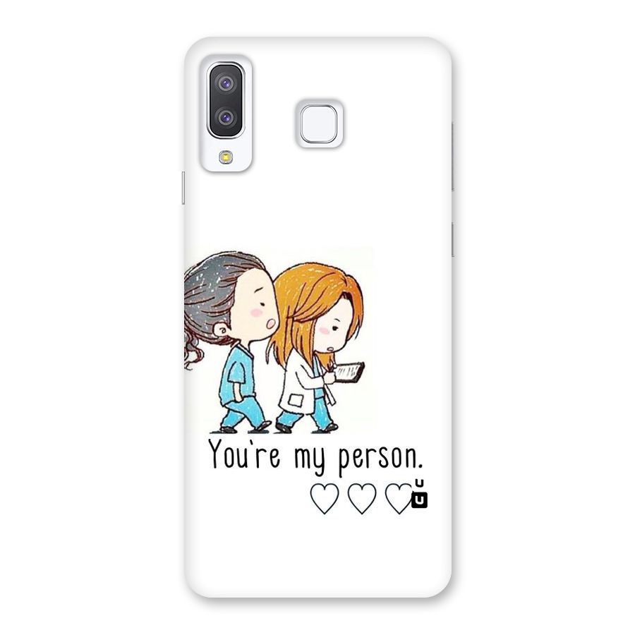 Two Friends In Coat Back Case for Galaxy A8 Star