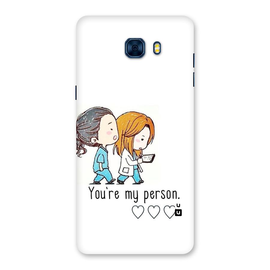Two Friends In Coat Back Case for Galaxy C7 Pro