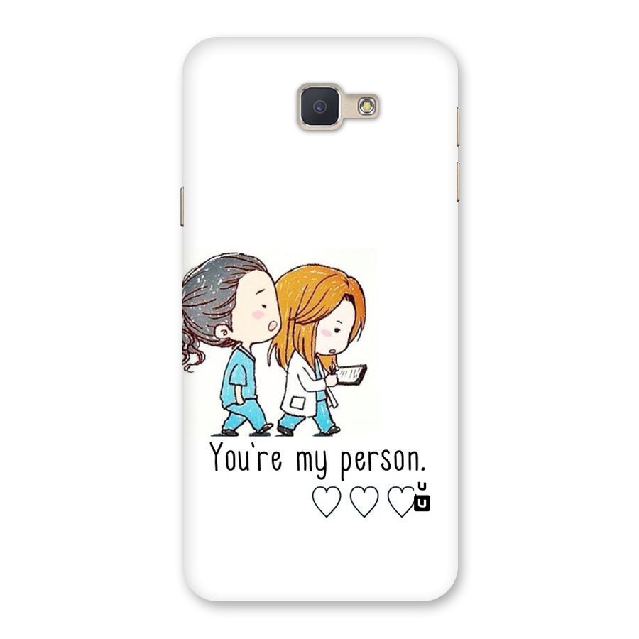 Two Friends In Coat Back Case for Galaxy J5 Prime