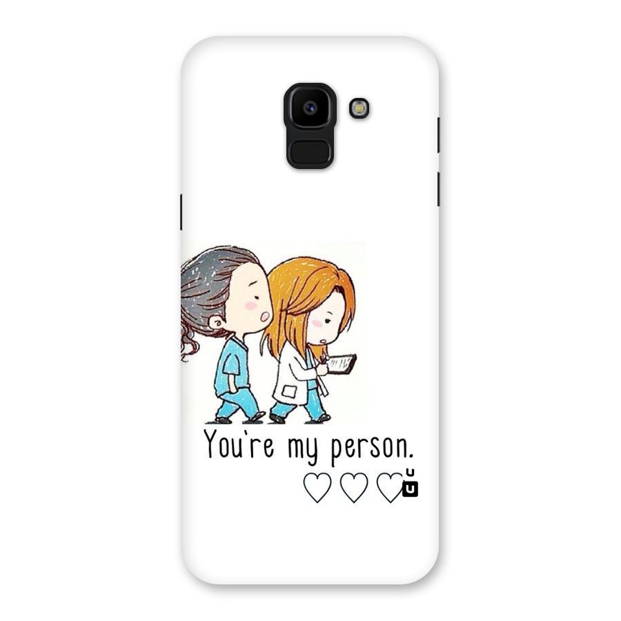 Two Friends In Coat Back Case for Galaxy J6