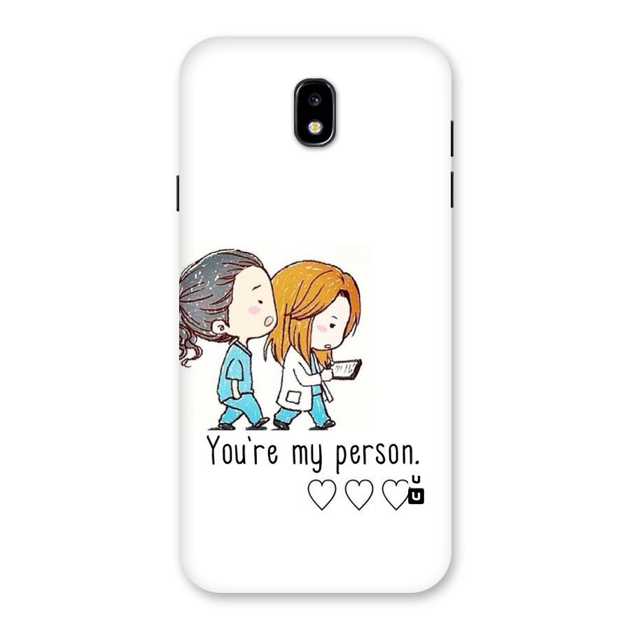 Two Friends In Coat Back Case for Galaxy J7 Pro