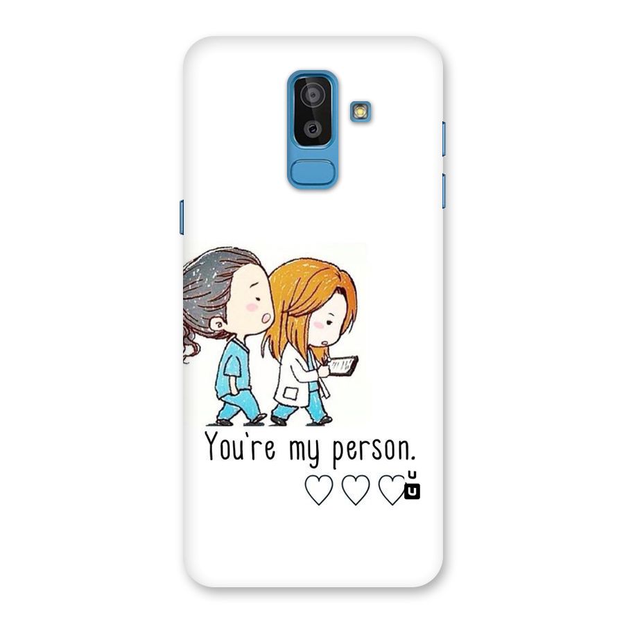 Two Friends In Coat Back Case for Galaxy J8