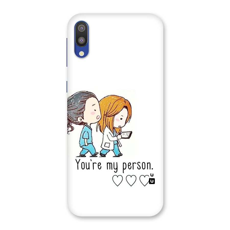Two Friends In Coat Back Case for Galaxy M10