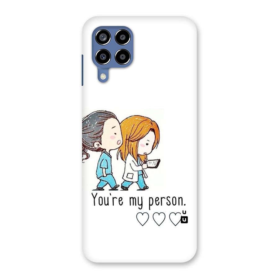 Two Friends In Coat Back Case for Galaxy M53 5G