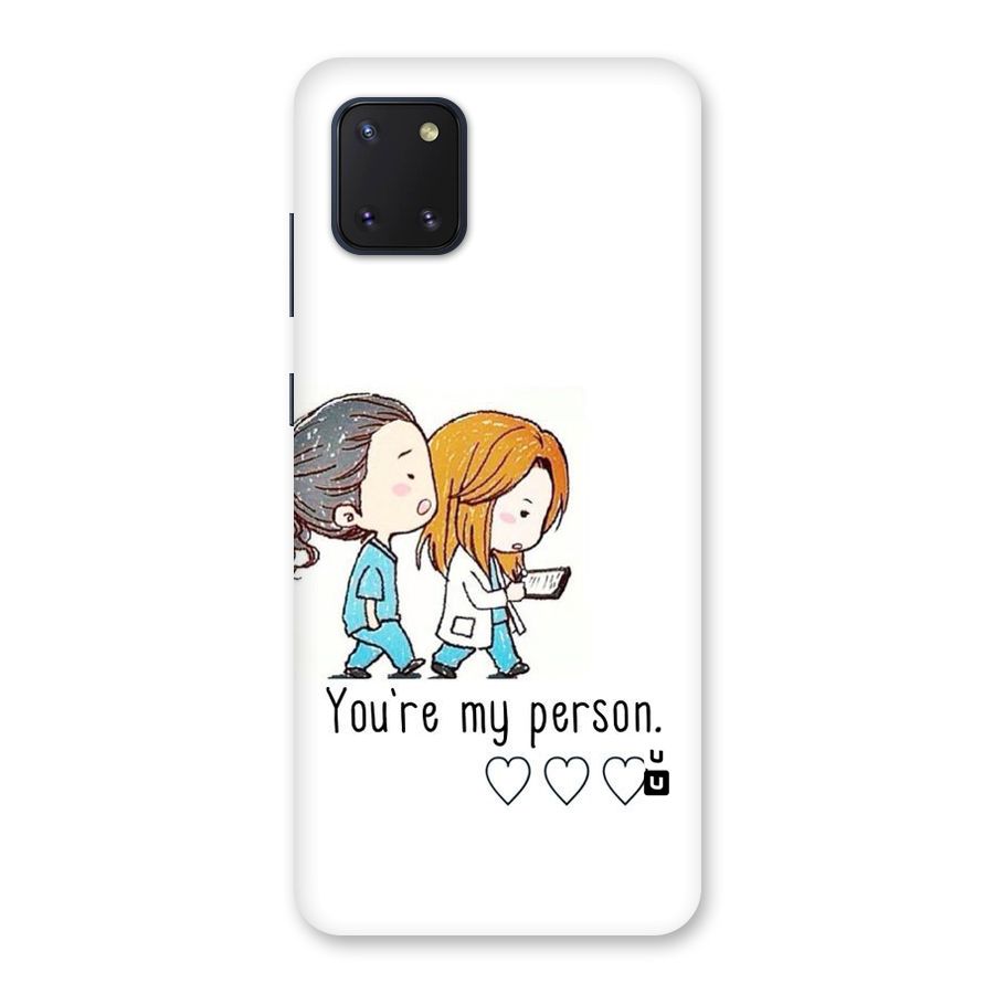 Two Friends In Coat Back Case for Galaxy Note 10 Lite