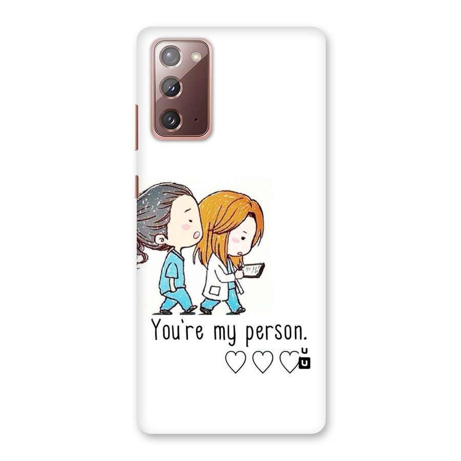Two Friends In Coat Back Case for Galaxy Note 20